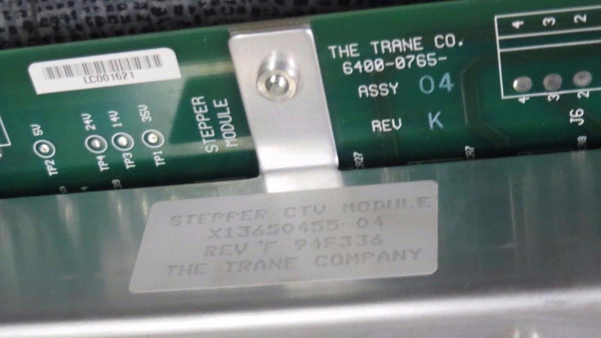 Used TRANE STEPPER CTV MODULE X13650455-04 REV F **WARRANTY INCKUDED**