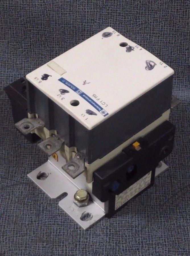 Used TELEMECANIQUE SQUARE D CONTACTOR LC1F115 175 AMP 600 VAC 100 HP WITH 110V COIL