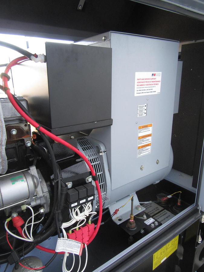 Used 20 KW DIESEL GENERATOR MTU 120/240 V 4LE1 ISUZU SOUND ENCLOSED 96 HRS  VIDEO