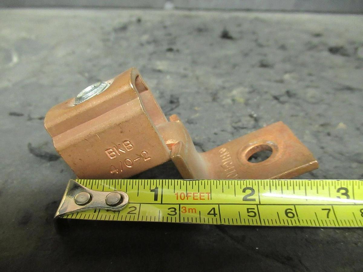 Used (4 QTY) BLACKBURN BKB SINGLE BARREL CONNECTOR TERMINAL LUG SET 4/0 - #2 BTC4102