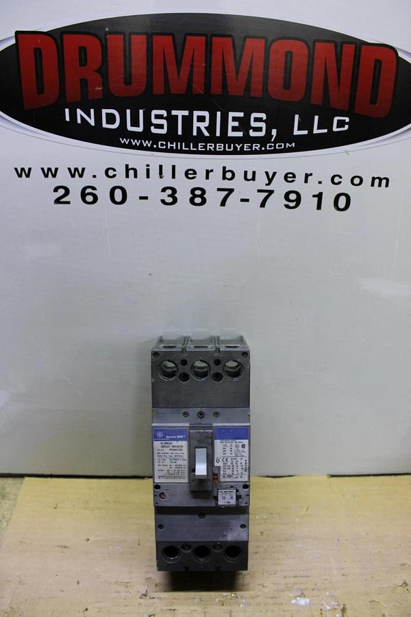 Used GE HI-BREAK CIRCUIT BREAKER SFHA36AT0250 110 AMP TRIP 600 VAC 3-POLE