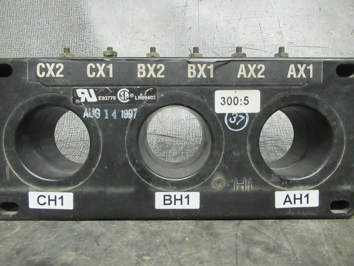 Used CUTLER HAMMER GROUND FAULT SENSOR 2092A37H05 RATIO: 300:5 **WARRANTY**