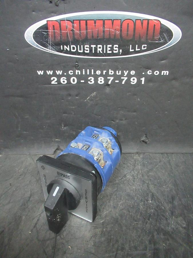 Used KRAUS + NAIMER C125-6 + CAD-11 GENERAL PURPOSE ROTARY CAM SWITCH 600 VAC 150 AMP