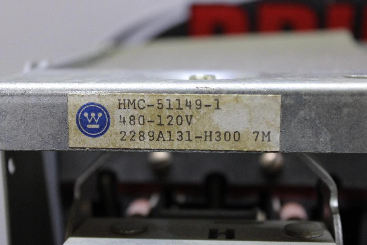 Used WESTINGHOUSE TYPE W MOTOR CONTROL BUCKET 24" SIZE 3 STARTER 90 AMP W/ DOOR