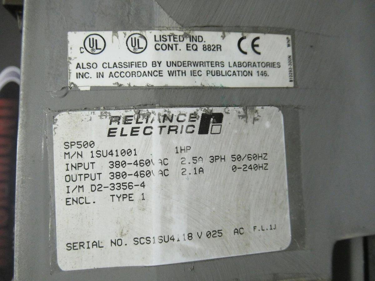 Used RELIANCE ELECTRIC VS AC DRIVE 1SU41001 1 HP **READ DESCRIPTION**