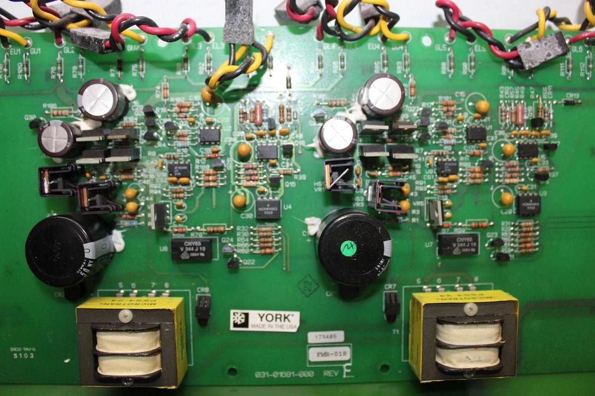 Used YORK VFD GATE CONTROL CIRCUIT BOARD 031-01681-000 REV. F **WARRANTY**