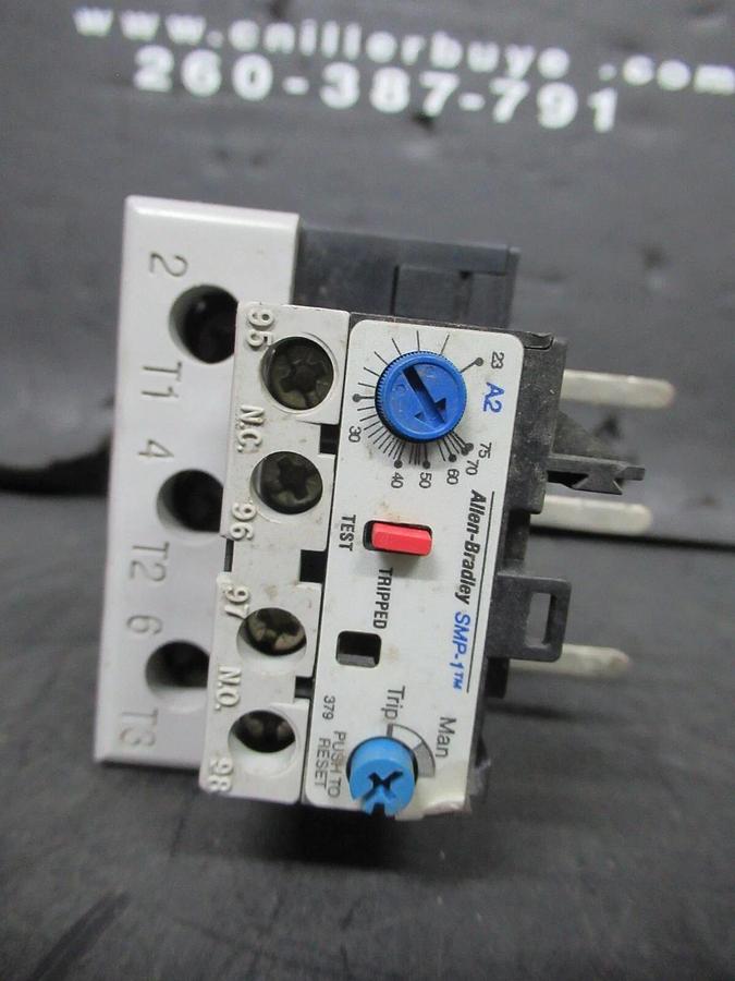Used ALLEN-BRADLEY ADJUSTABLE THERMAL OVERLOAD RELAY 193-A1K3 23-75 AMP