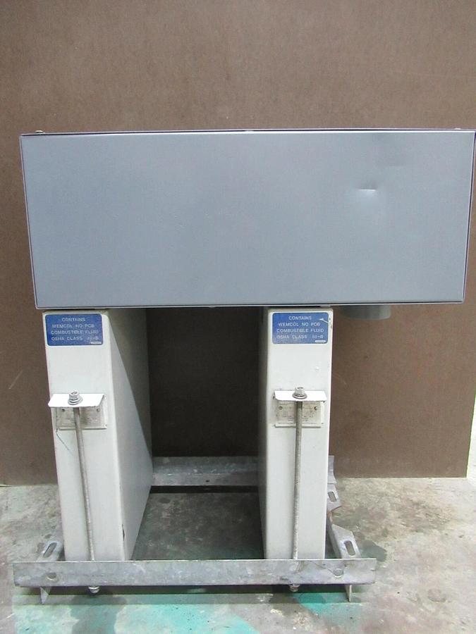 Used 100 KVAR (2-EA 50s) WESTINGHOUSE 480 V DYNA-VAC CAPACITOR BANK 1N02480A21A 3 PH