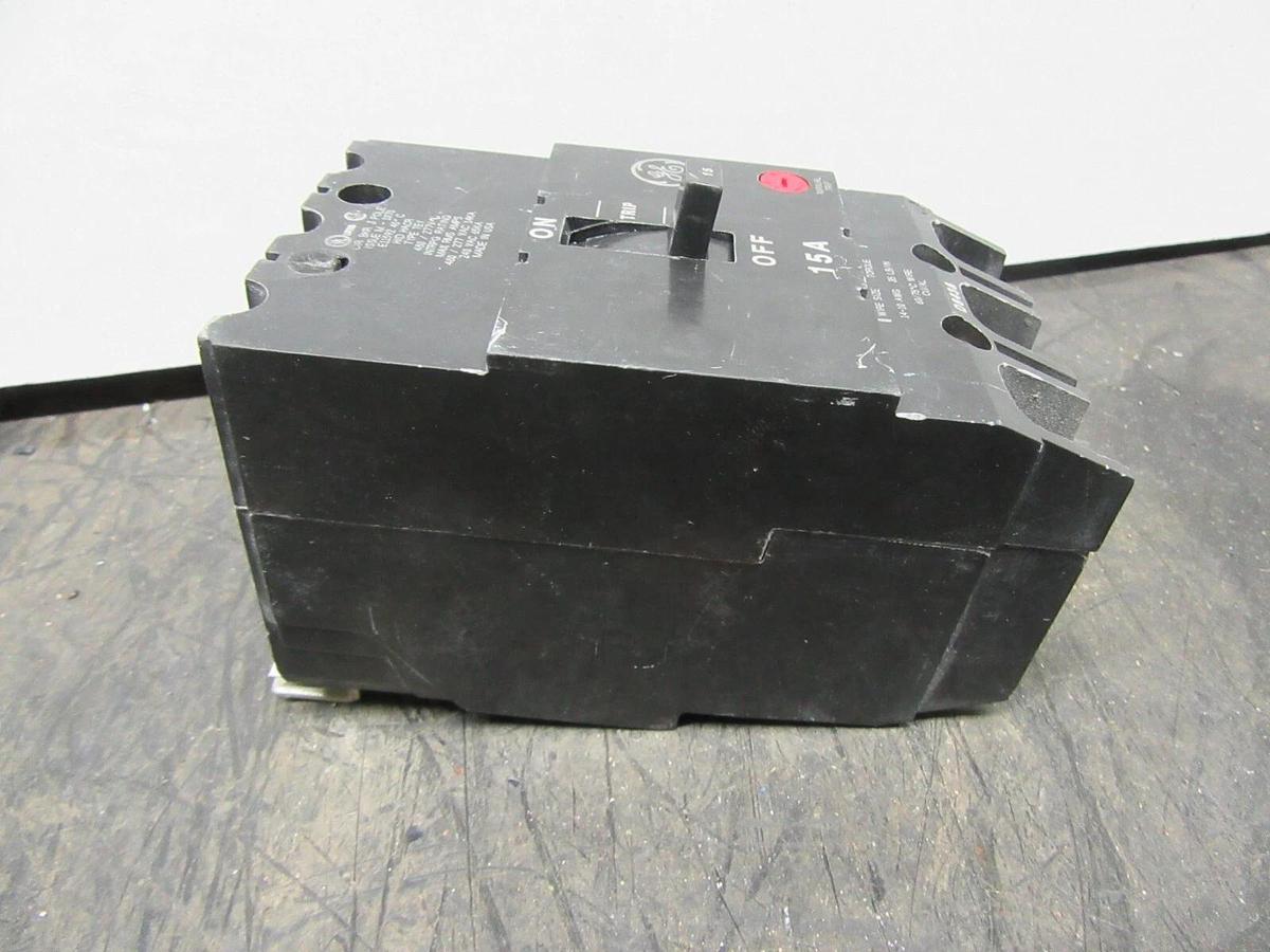 Used GE E11592 TEY HACR BREAKER 15 AMP 480/277 VAC 3-POLE **WARRANTY INCLUDED**