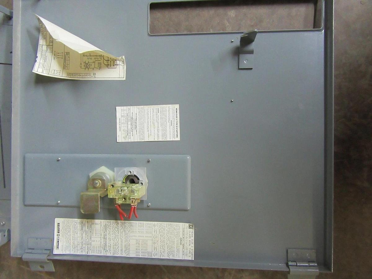 Used SQUARE D MCC FUSIBLE STARTER BUCKET 18" MODEL: 4 NEMA 3 W/8536-SEO1