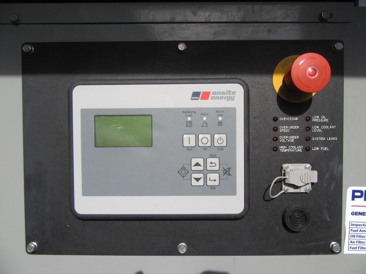 Used 50 KW DIESEL GENERATOR MTU 120/240 V JOHN DEERE SOUND ENCLOSED 499 HRS VIDEO
