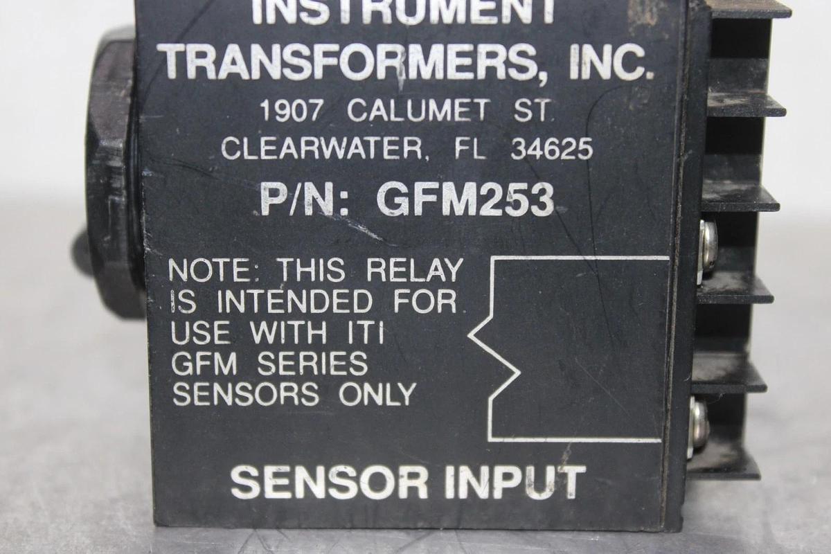 Used LOT OF 3 INSTRUMENT TRANSFORMERS TRIP SENSOR RELAY GFM253