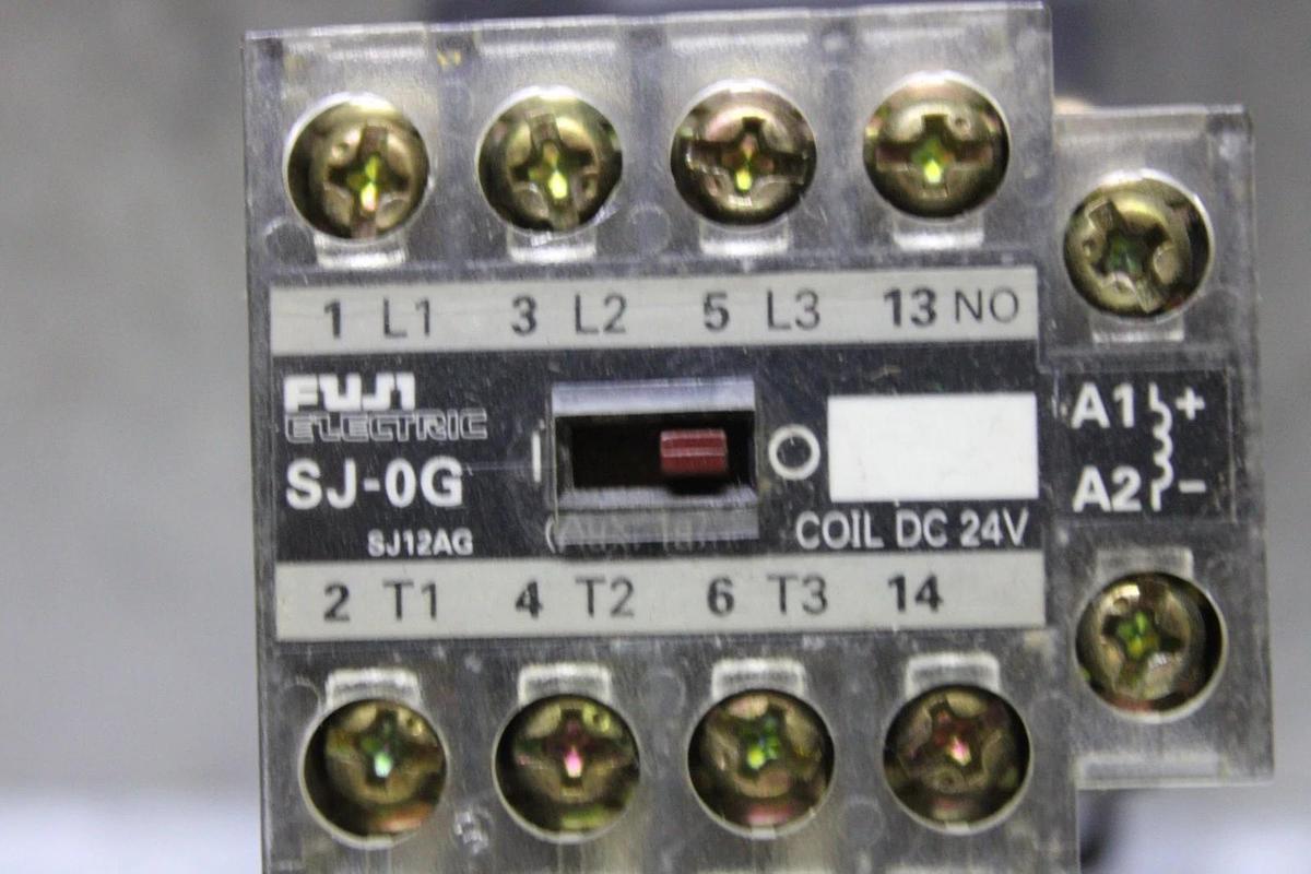 Used FUJI ELECTRIC MAGNETIC STARTER SJ-0G 440 VOLT 15 AMP W/ TR-0N/3 OVERLOAD