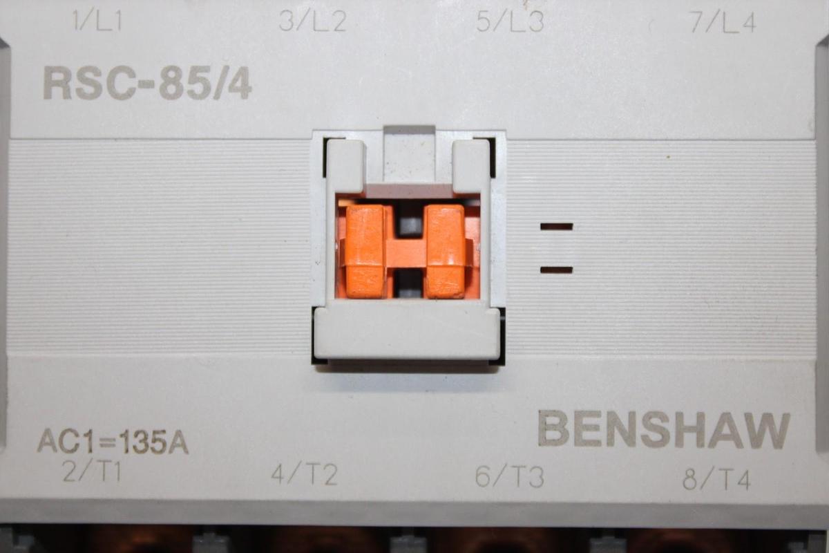 Used BENSHAW CONTACTOR RSC-85/4 135 AMP 600 VAC 50 HP NEMA 3 COIL: 120V *WARRANTY*