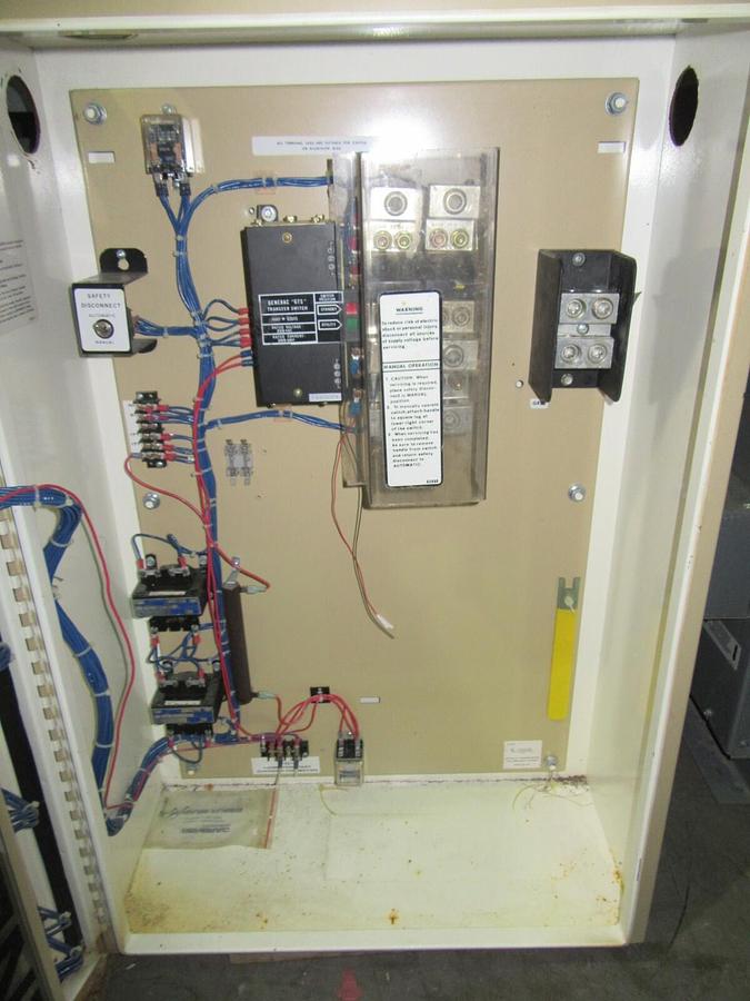 Used 150 AMP GENERAC GTS ATS AUTOMATIC TRANSFER SWITCH 250 V 1 PH 2 POLE NEMA 1 ENCL