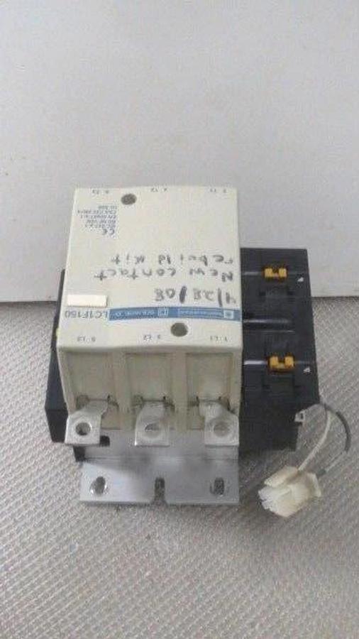 Used TELEMECANIQUE LC1F150 CONTACTOR LC1F150F6S088 200 AMP 600 VOLT 3-PHASE COIL 110V