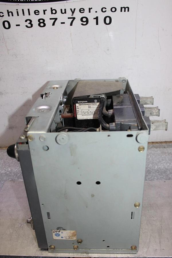 Used WESTINGHOUSE DS MCC DISCONNECT 672B294G01 30 AMP 600 VAC 25 HP SIZE 1