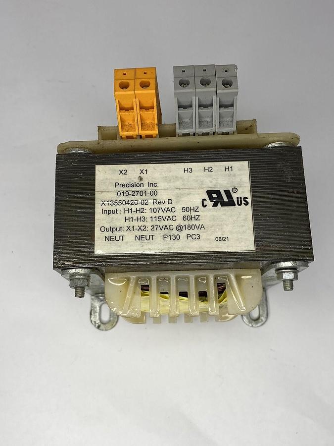 Used 15 VA PRECISION INC X13590057-02 019-0338-02 115 VAC 60 HZ