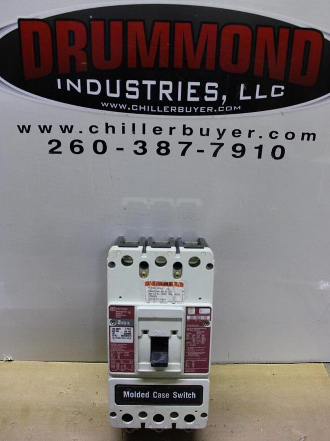 Used CUTLER HAMMER KD-K CIRCUIT BREAKER KD3400K 400 AMP 600 VAC 3-POLE