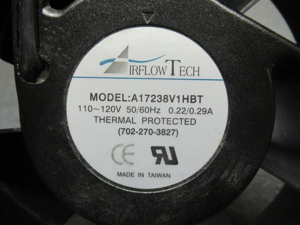 Used AIRFLOW TECH A17238V1HBT 110/120V 50/60HZ 0.22/0.29A **WARRANTY INCLUDED**