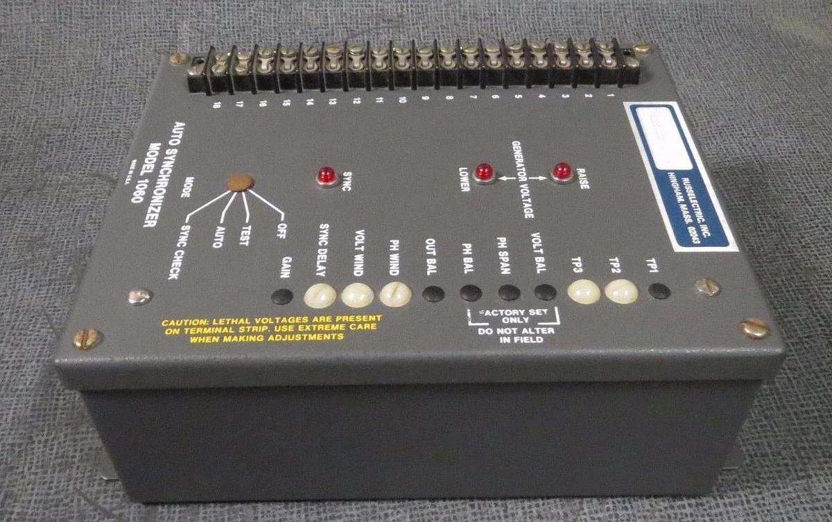 Used RUSSELECTRIC INC AUTO SYNCHRONIZER 1060 120 VAC **WARRANTY**
