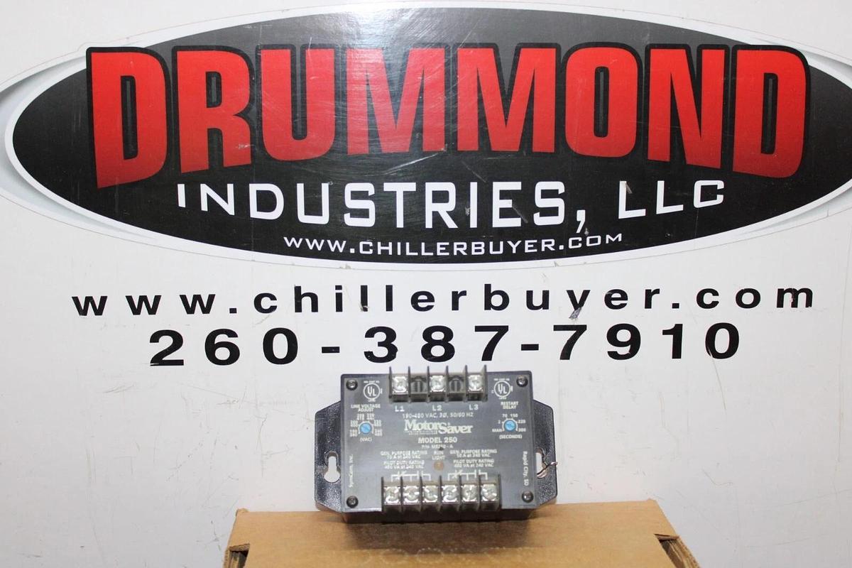 Used SYMCOM MOTOR SAVER 3-PHASE ELECTRIC MOTOR PROTECTOR MS250-A 10 AMP 240 VAC