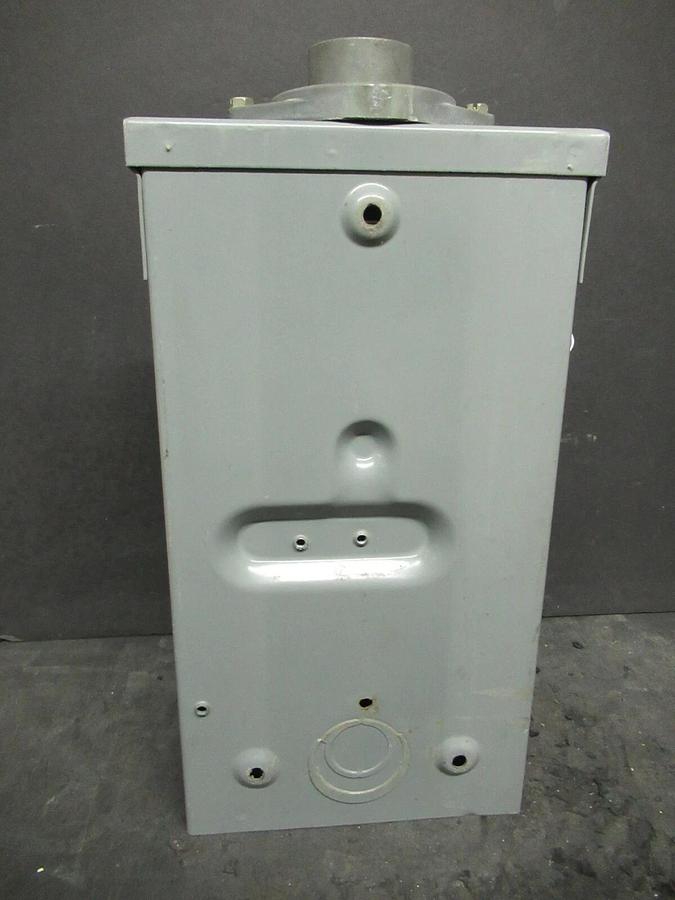 Used SQUARE D CIRCUIT BREAKER ENCLOSURE NEMA 3R 100 A MAX 120 / 240 V 1 PH QO2100NRB