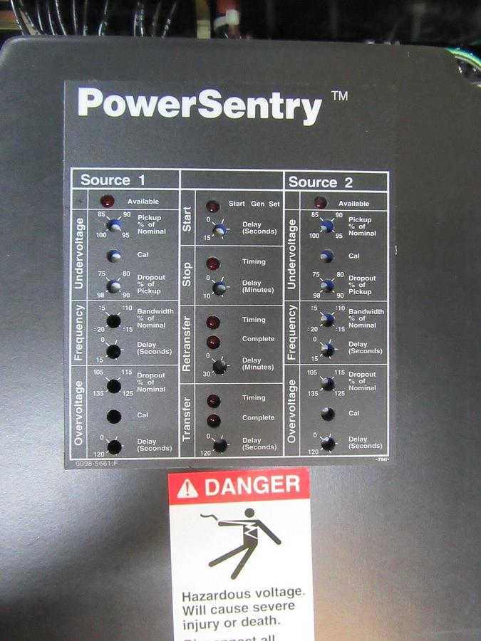 Used 600 A ONAN / CUMMINS AUTOMATIC TRANSFER SWITCH 480 V  3 PH BYPASS 0306-4171-21