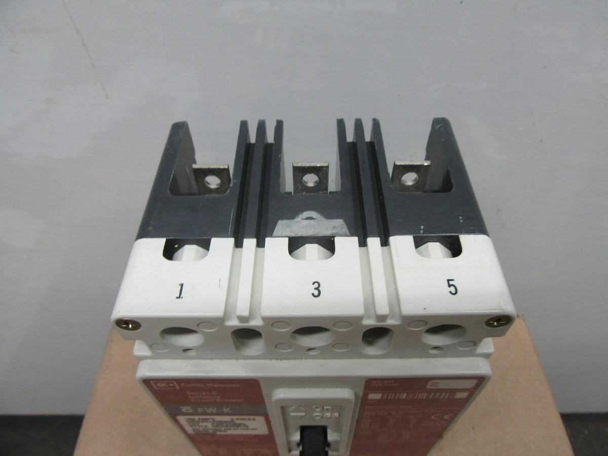 Used CUTLER HAMMER CIRUIT BREAKER FWF3100KL 100 AMP 3-POLE 600 VAC **WARRANTY**
