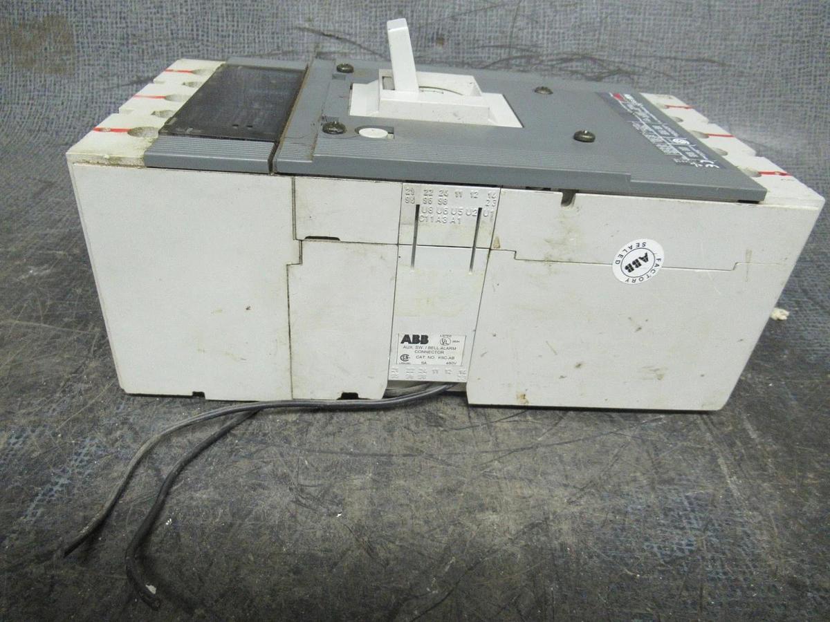 Used 400 AMP ABB BREAKER S5H 3 POLE 600VAC W/ AUXILIARY SWITCH **WARRANTY INCLUDED**