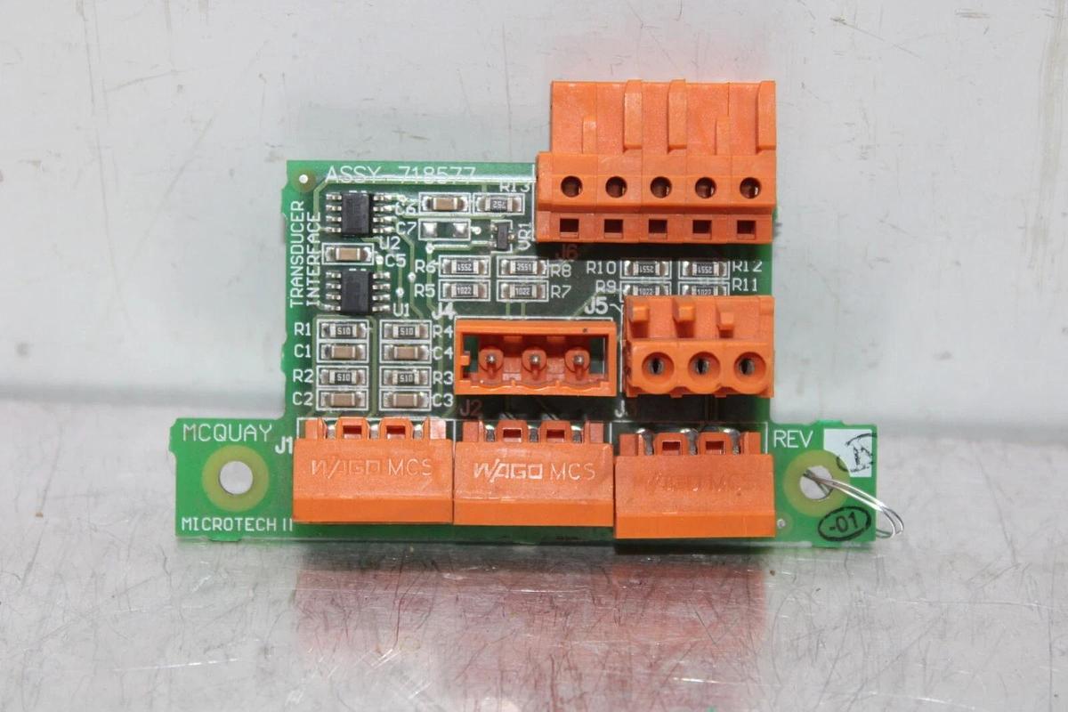 Used MCQUAY TRANSDUCER ADD-ON BOARD FOR MICROTECH PLC 718577 50073932