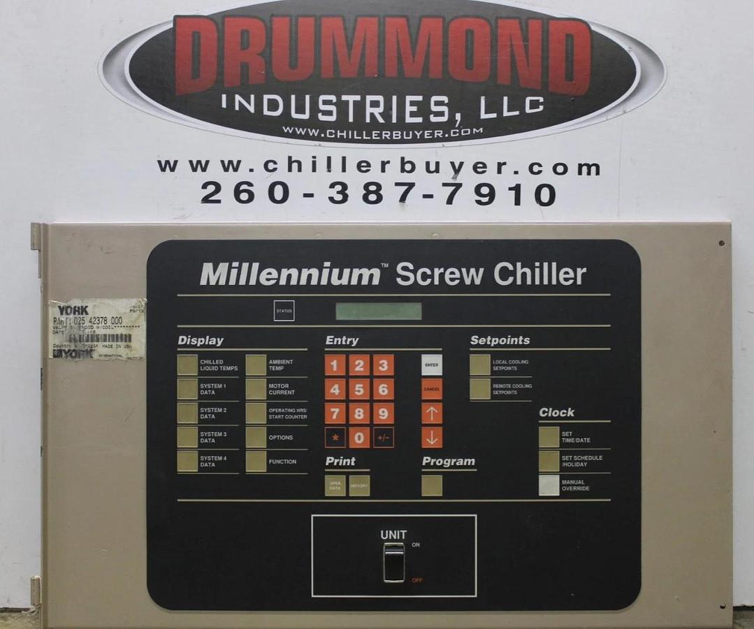 Used YORK MILLENNIUM SCREW CHILLER CONTROL PANEL 024-30910-000 **WARRANTY**