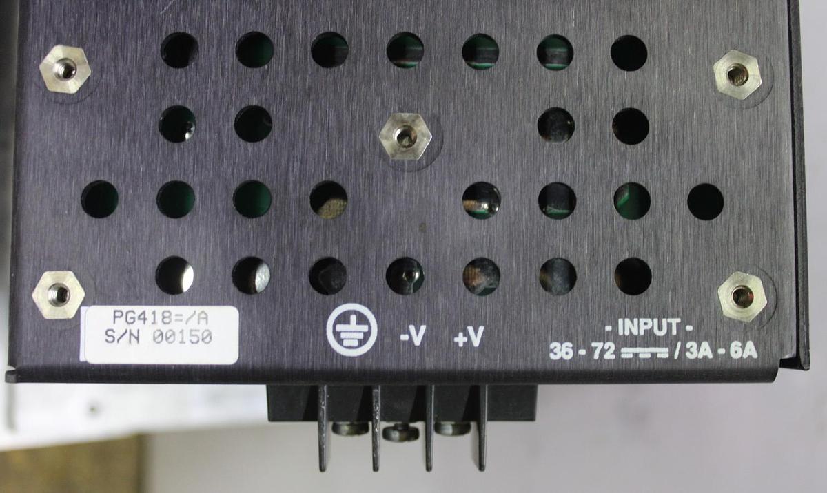 Used GENERAL ELECTRIC POWER SUPPLY UNIT PLPS3G01 36-72 VDC 3-6 AMP PG418