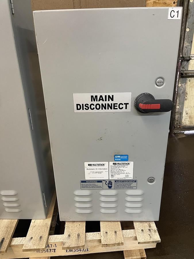 Used MAGLEV MULTISTACK CHILLER CONTROL PANELS MS5082FC1F4W4H1AA88FF-R134A 460V 77A