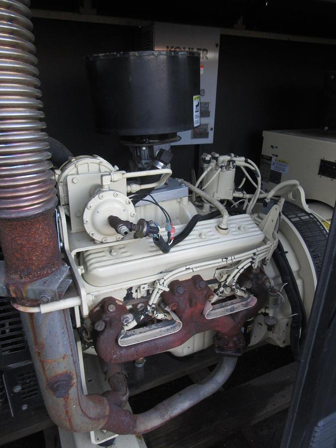 Used 60 KW PROPANE / NAT GAS GENERATOR KOHLER 120/240V 45RZG ENCLOSED VIDEO