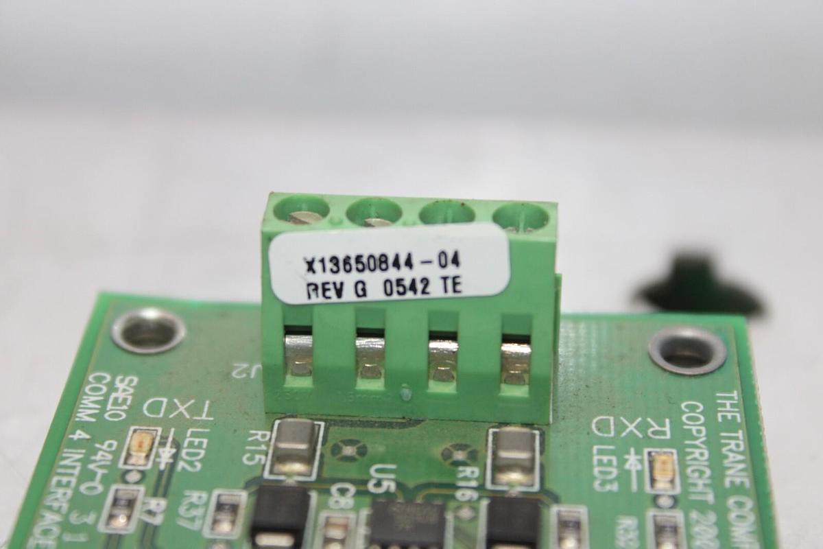 Used TRANE COMMUNICATION 4 INTERFACE REV. B X13650844-04 REV. G **WARRANTY**