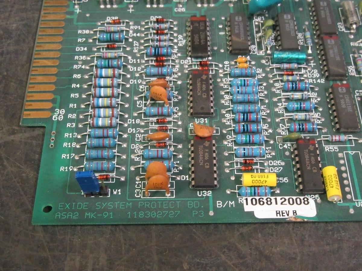 Used EXIDE SYSTEM PROTECT CARD CIRCUIT BOARD 106812008 REV B **WARRANTY INCLUDED**