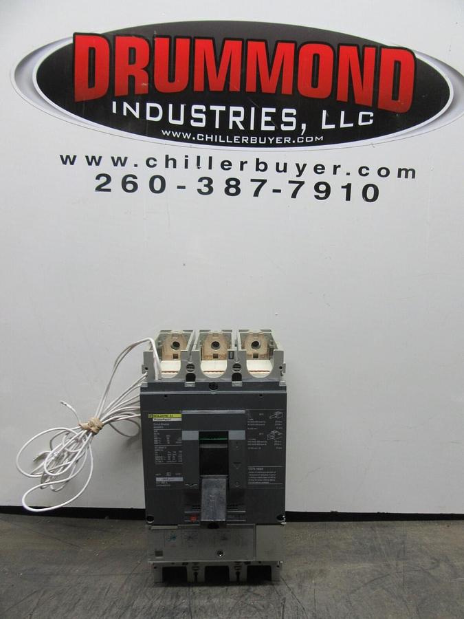 Used SQUARE D POWERPACT CIRCUIT BREAKER 604293P2 400 AMP 3-POLE 600 VAC