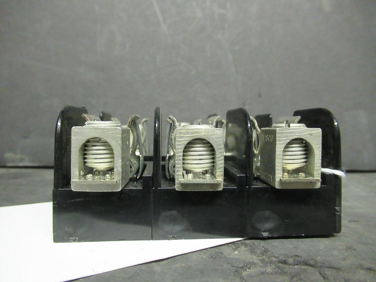 Used GOULD SHAWMUT FUSE HOLDER 20308 FOR 30 AMP 250 V CLASS H/K FUSES