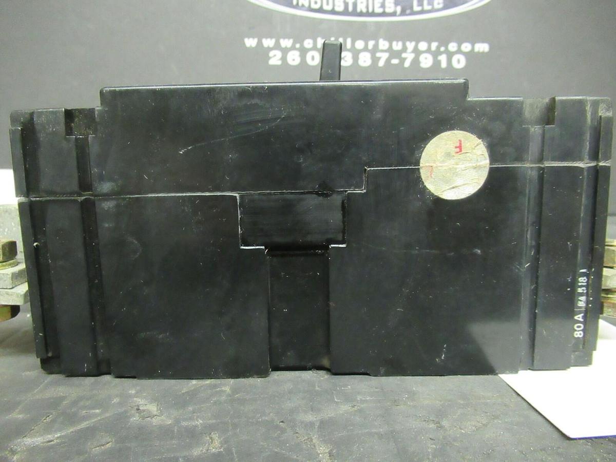 Used 80 AMP FUJI ELECTRIC BREAKER BU-ESB3080 600 VAC 3 POLE