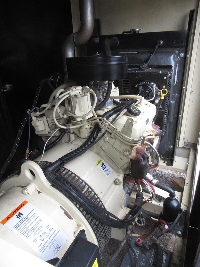 Used 45 KW PROPANE / NAT GAS GENERATOR KOHLER 120/240V 45RZG ENCLOSED VIDEO