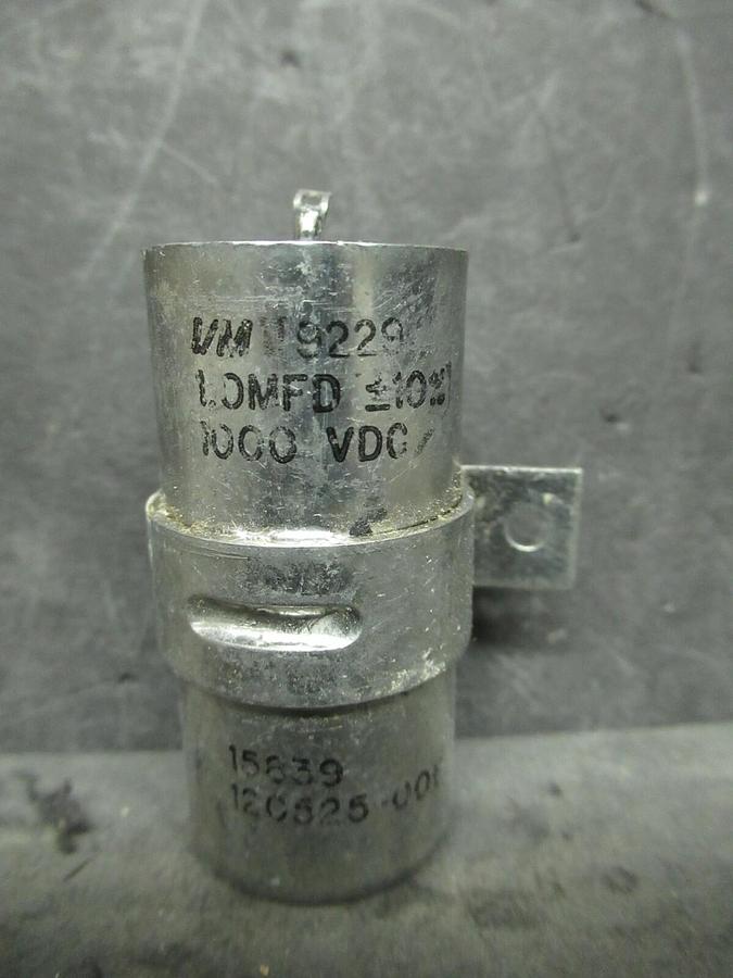 Used I/M SPEC 9229 ALUMINUM CASED CAPACITOR 1 uF 1.0 MFD 1000 VDC 15839 120525-006