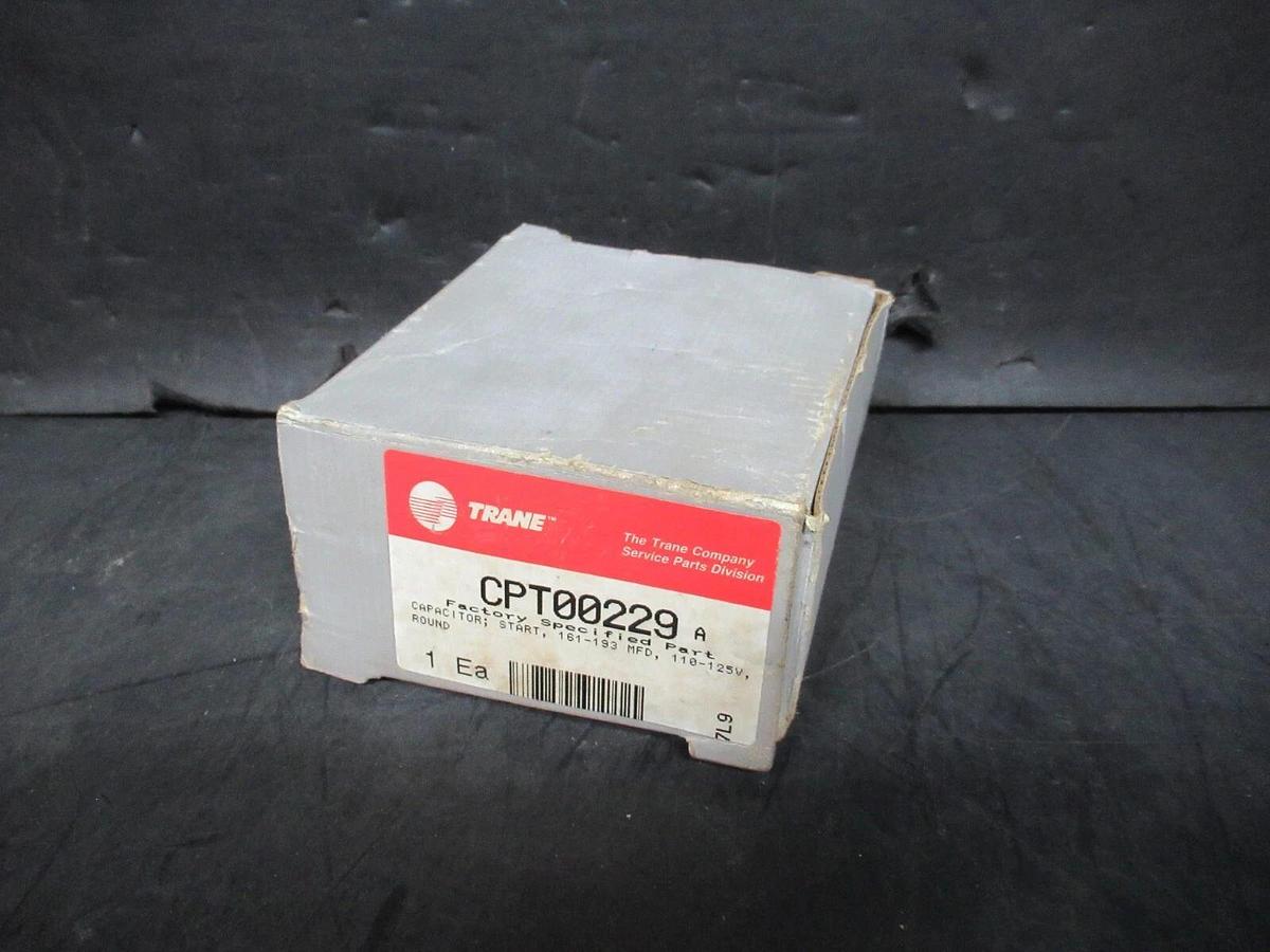 Used TRANE CAPACITOR SET CPT00229A INCLUDES CSP-161 161-193 AND 3534B1A0161A125A0