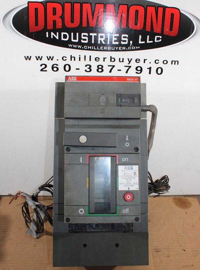 Used ABB CIRCUIT BREAKER SACE S7 1200 AMP 3-POLE W/ M7-2 MOTOR OPERATOR & ACCESSORIES