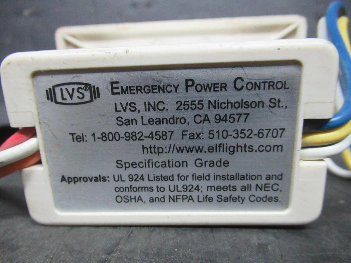 Used LVS EMERGENCY POWER CONTROL EPC-277V 277 VAC 20 AMP 1500 WATT **WARRANTY**