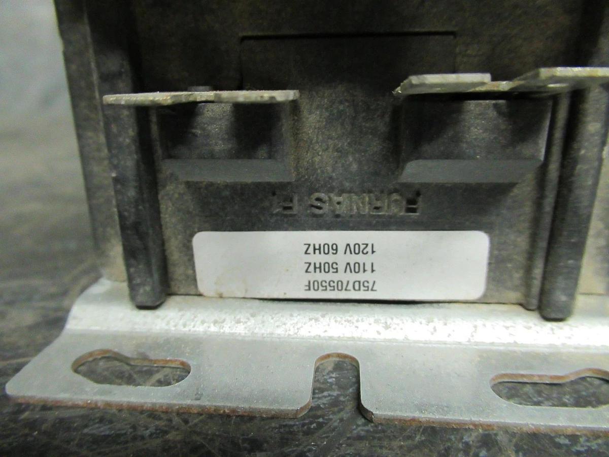 Used SIEMENS CONTACTOR 42EF35AFAIM 600V 60A 75A/RES 30HP 3-POLE 3-PHASE COIL: 120V