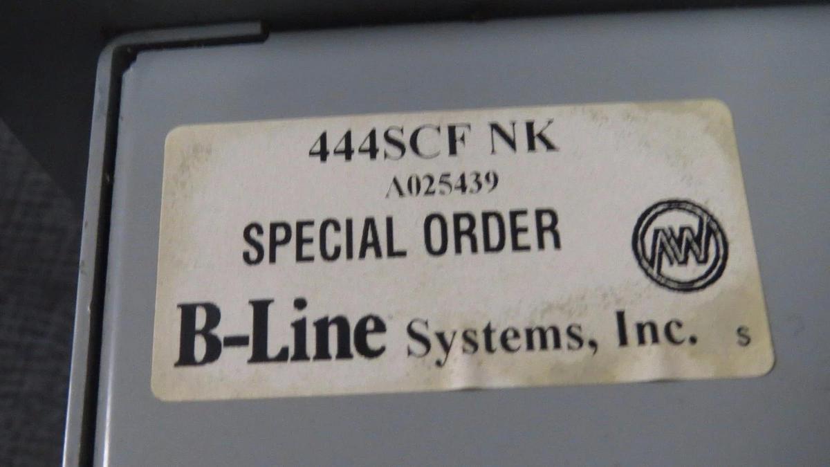 Used B-LINE SYSTEMS CIRCLE AW TYPE 1 JUNCTION BOX (1) UL: 312J MODEL: 444SCF-NK