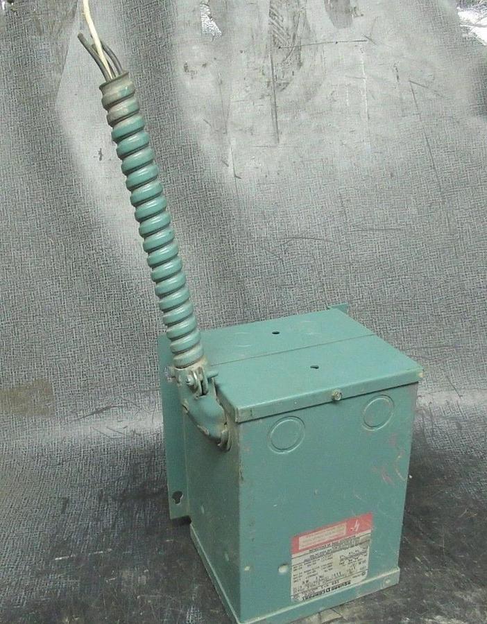 Used SQUARE D TRANSFORMER C1S1F 1KVA 60HZ 480V 1-PHASE **WARRANTY INCLUDED**