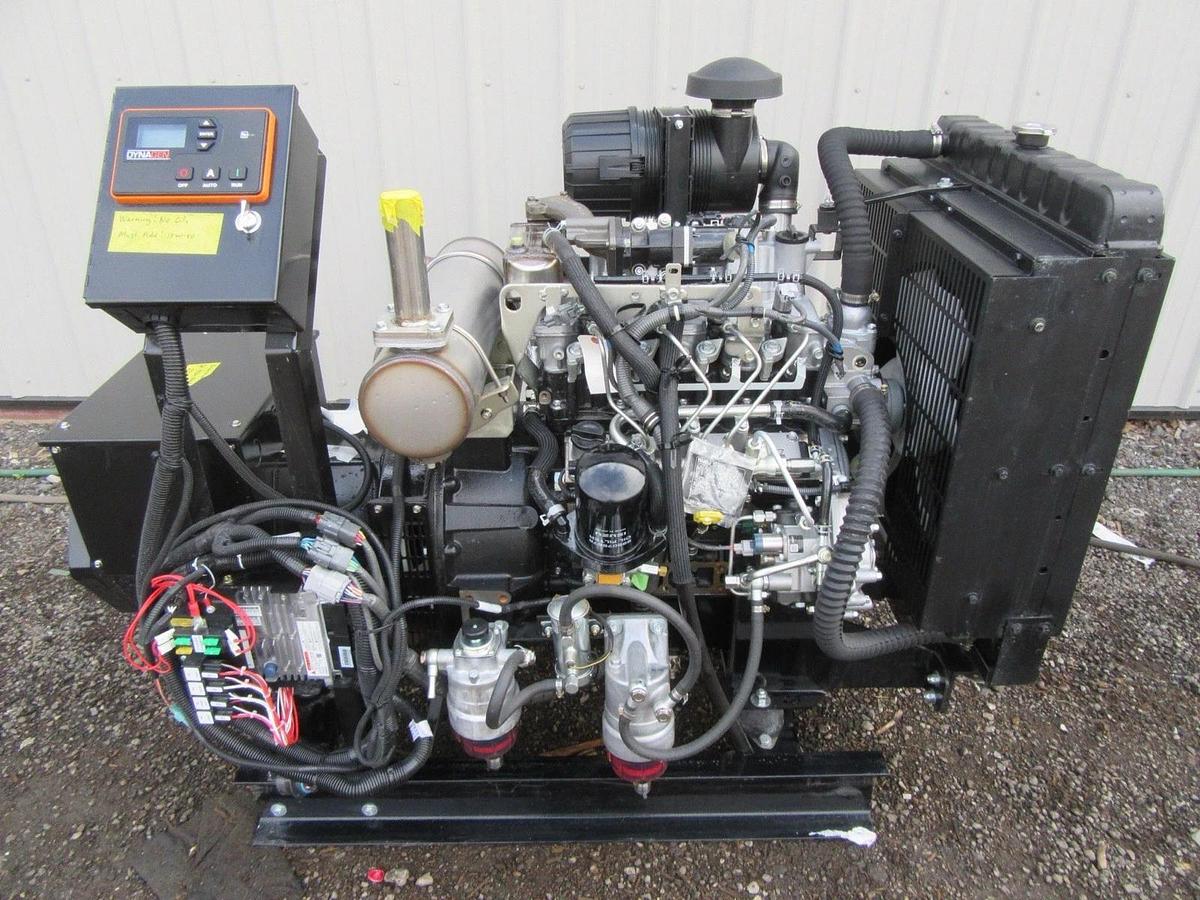 Used NEW 30 KW DIESEL GENERATOR ISUZU DIESEL 4LE2TA 120/208 VOLT RE-CONNECTABLE TIER4