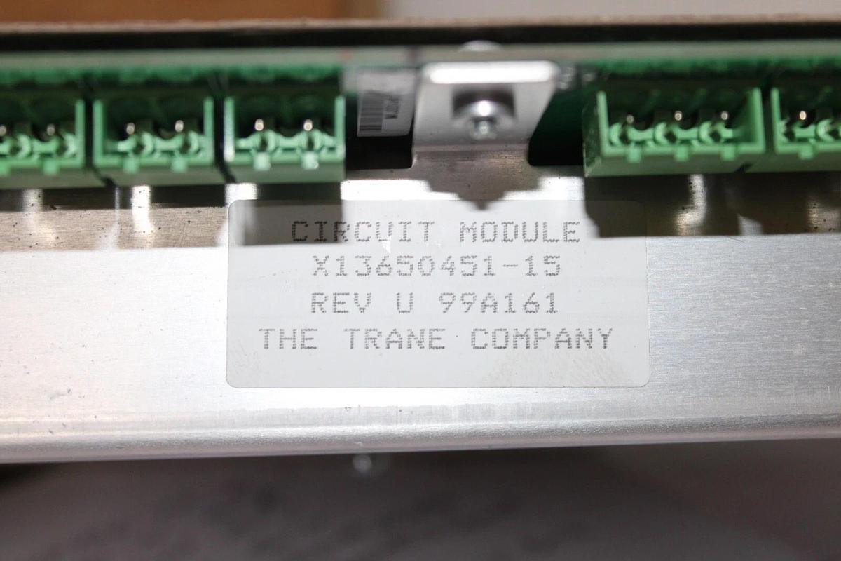 Used TRANE CHILLER CIRCUIT MODULE X13650451-15 REV. U **WARRANTY INCLUDED**